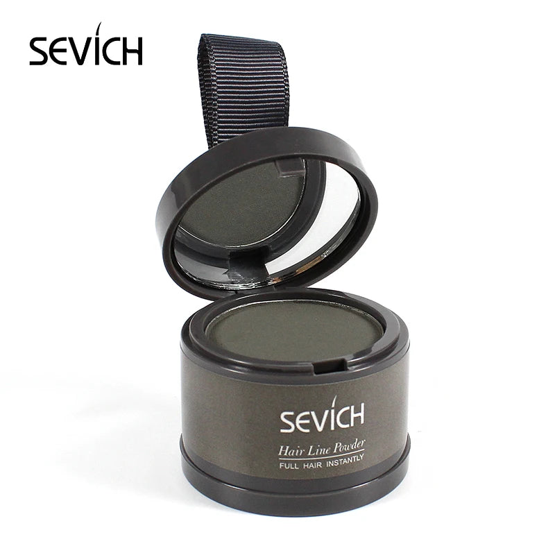 Sevich Hair Line Powder 4G Black Root Cover up Natural Instant Waterproof Hairline Shadow Powder Hair Concealer Coverage 13Color
