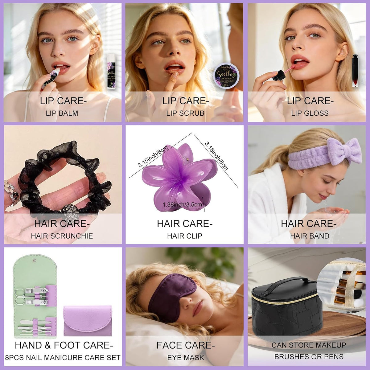 Birthday Gifts for Women Spa Gift Baskets Bath Set for Women Self Care Kit