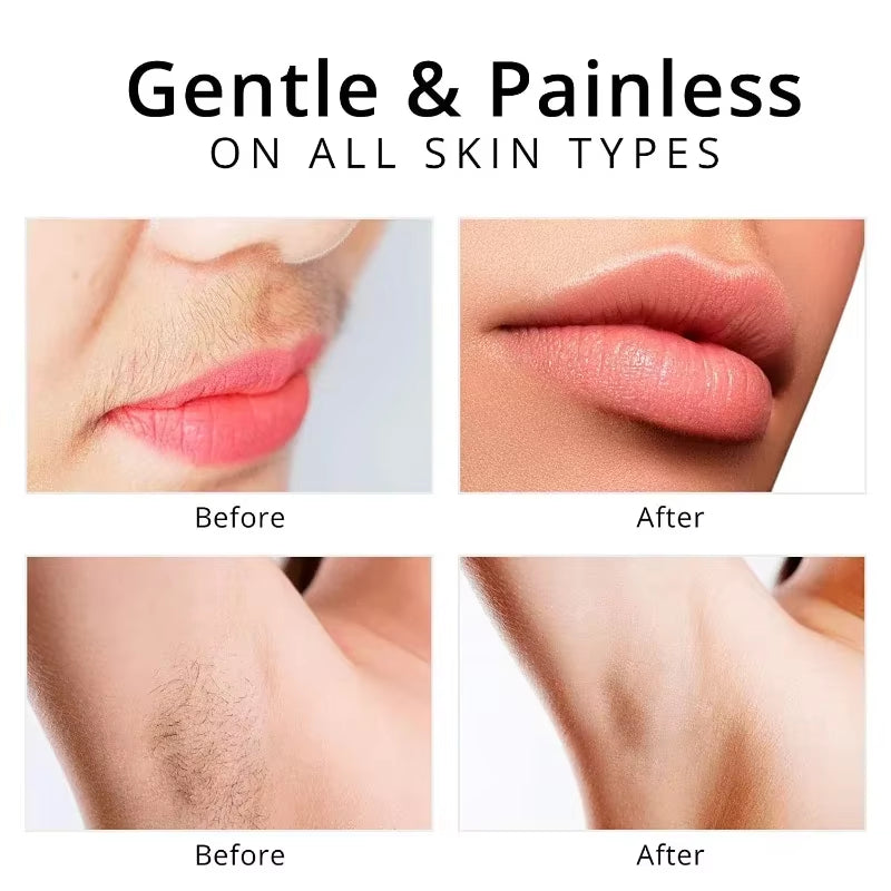 2 in 1 Women'S Electric Epilator Usb Charging Portable Hair Remover Bikini Painless Shaver for Women Body Facial Eyebrow Trimmer