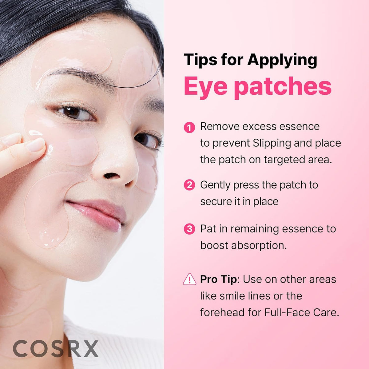 Pink Peptides Collagen Hydrogel Eye Patch for Puffy Eyes (60)