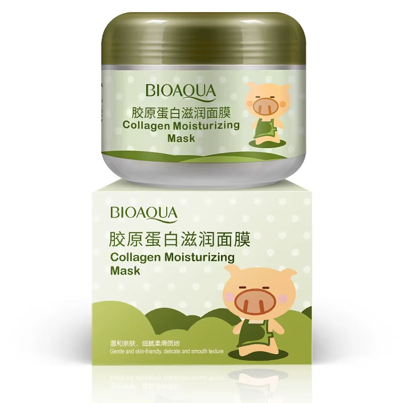 BIOAQUA Collagen Moisturizing Face Mask Deep Cleaning Blackhead Removal Oil Control anti Wrinkle Facial Mask Mud Skin Care