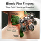 Bionic Heated Massager, Wireless Portable Shiatsu Neck and Back Massager, Electric Deep Tissue 4D Kneading Massage, Simulated Human Hand Design for Pain Relief and Muscle Relax (Green)
