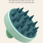 Silicone Shampoo Scalp Hair Massager Head Body Scalp Massage Brush Scalp Massage Brush Comb Magic Handle Brush Spa Massage Brush