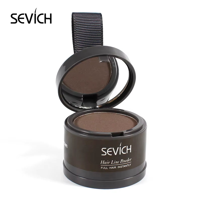 Sevich Hair Line Powder 4G Black Root Cover up Natural Instant Waterproof Hairline Shadow Powder Hair Concealer Coverage 13Color